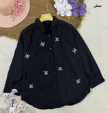 قیمت بهترین مدل شومیز مانتویی دلارام کد 76514