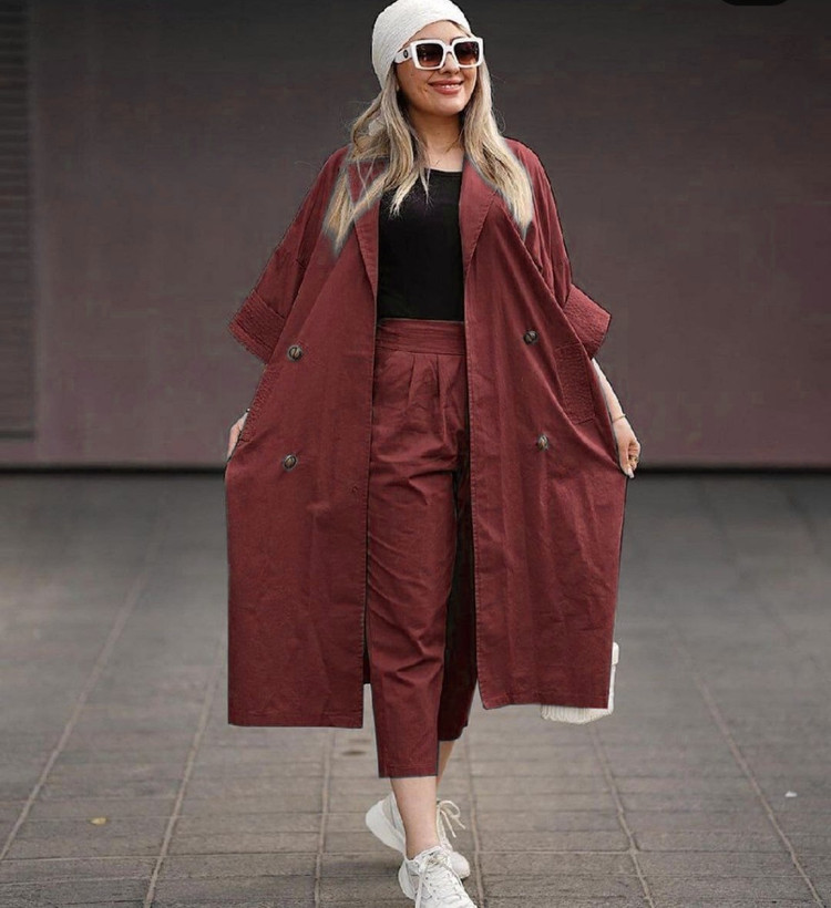 مشاهده ست مانتو شلوار میکرو آوا کد 76267