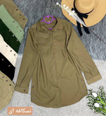 فروش اینترنتی مانتو کتان بغل دکمه