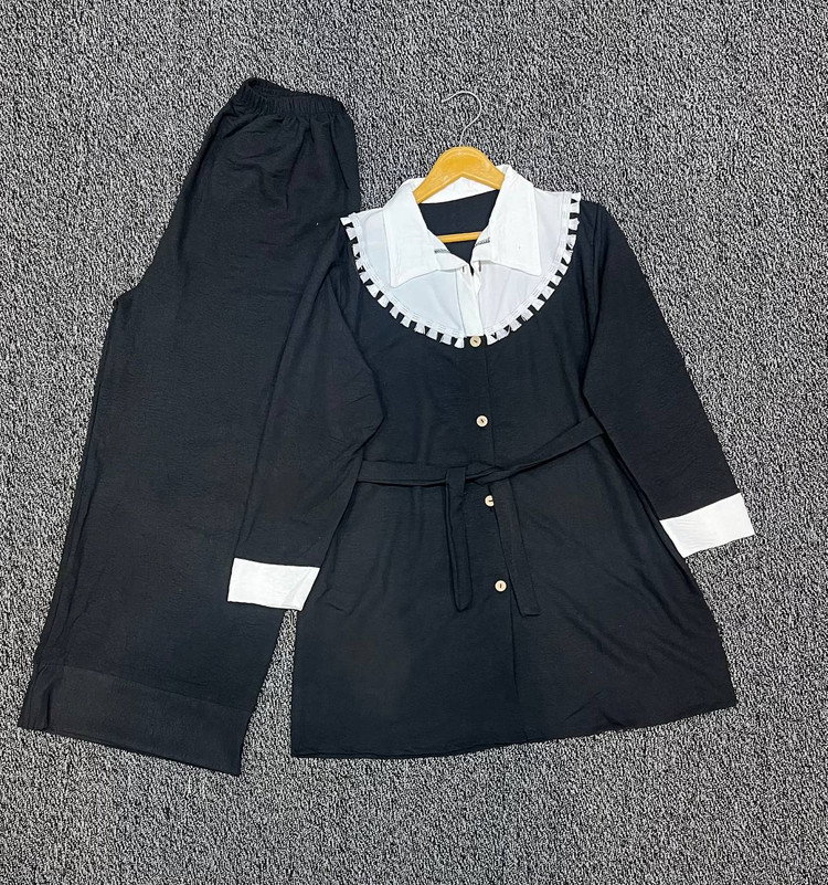 فروش اینترنتی ست تونیک شلوار یقه رومی