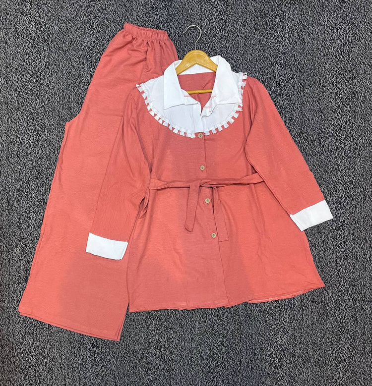 فروش آنلاین ست تونیک شلوار یقه رومی