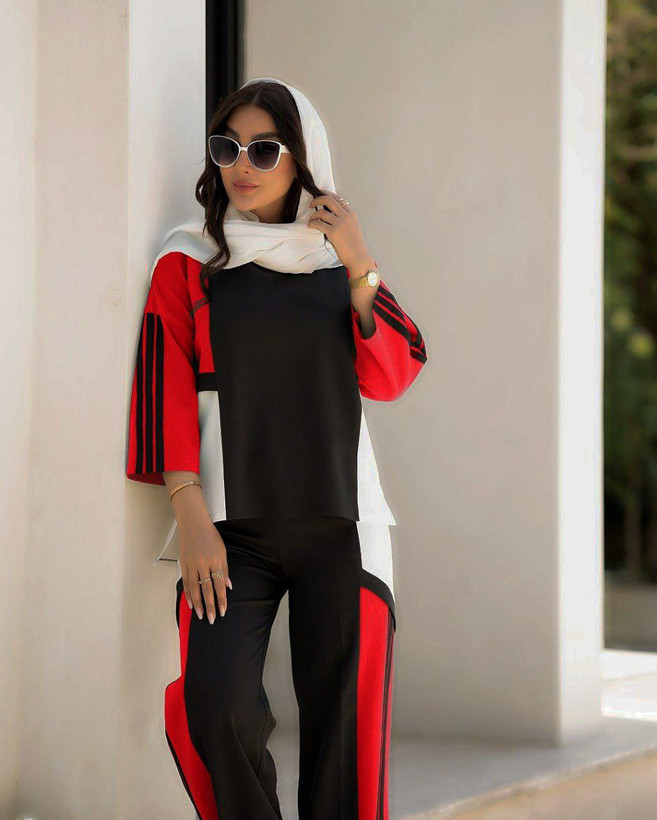 خرید اینترنتی ست شومیز و شلوار اسپورت کلارا