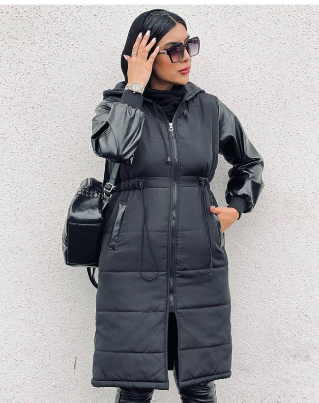 قیمت و خرید اینترنتی کاپشن آستین چرم نیکا