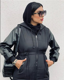 خرید و مشاهده قیمت کاپشن آستین چرم نیکا