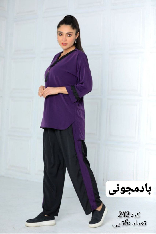 قیمت و خرید ست تونیک شلوار یقه سنتی 2 کد 9604