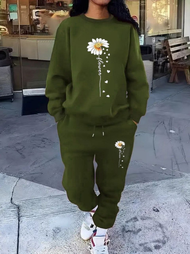 خرید اینترنتی بلوز شلوار پاییزه بابونه کد 3632