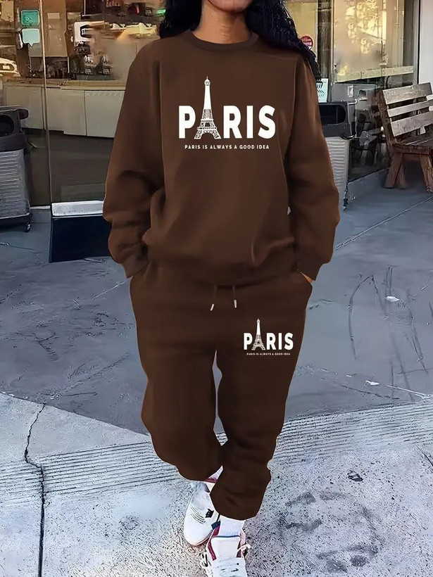 خرید اینترنتی بلوز شلوار پاییزه پاریس کد 7829