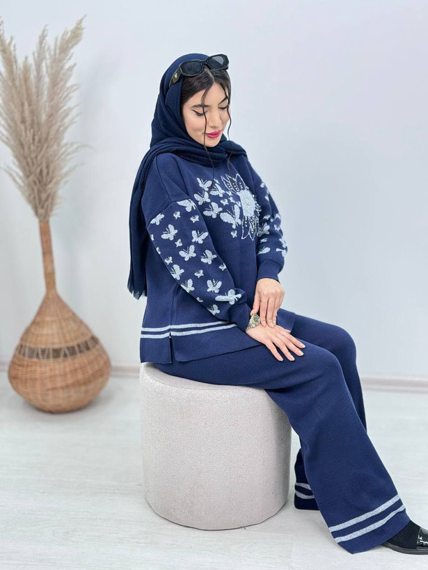 قیمت خرید اینترنتی ست بافت پروانه کد 3222