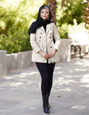 مشاهده قیمت و خرید اینترنتی مانتو آستر طرح دار مدل ماندانا کد 1195