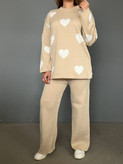 خرید ست بافت زنانه طرح قلب کد 99934