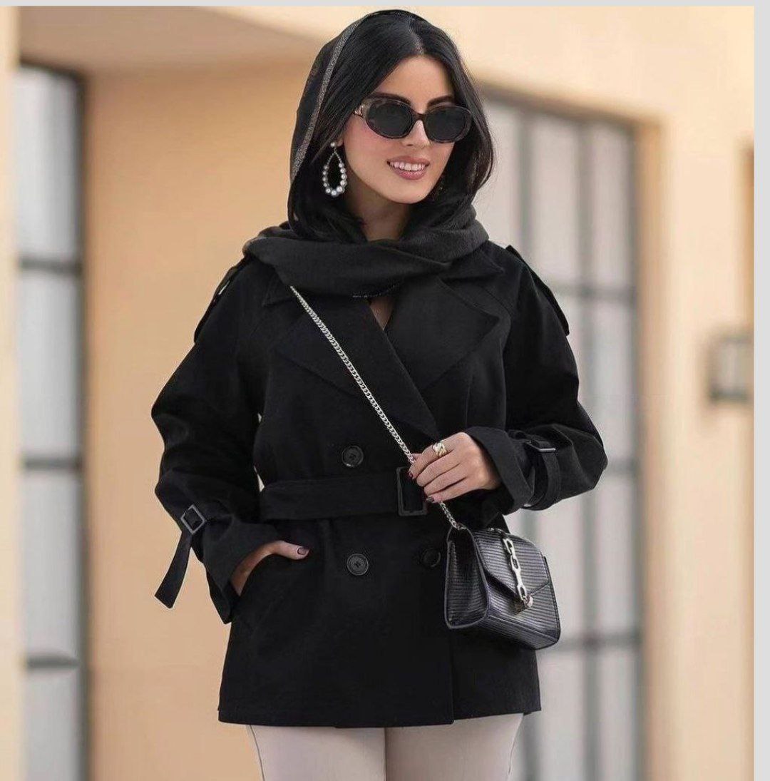 خرید و سفارش اینترنتی مانتو بارونی مدل کژال کد 99936