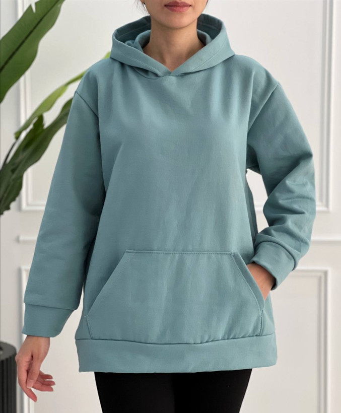 مشاهده قیمت و سفارش اینترنتی هودی ساده زنانه کد ۱۸۰۸