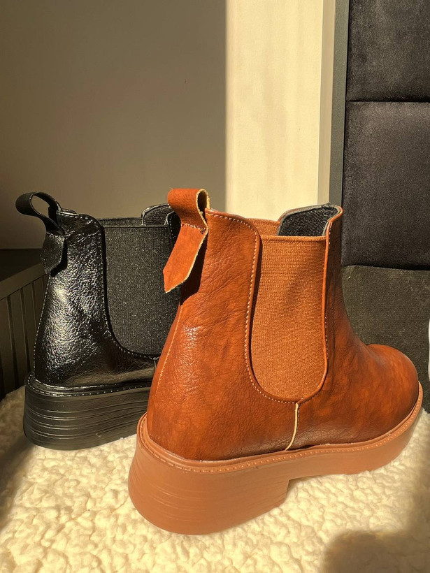 خرید اینترنتی نیم بوت کلاسیک دو کش زنانه کد ۱۸۱۵