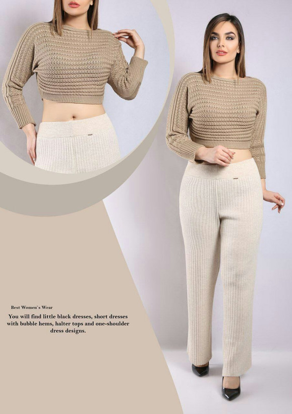 قیمت و خرید کراپ بافت آستین بلند کد 281