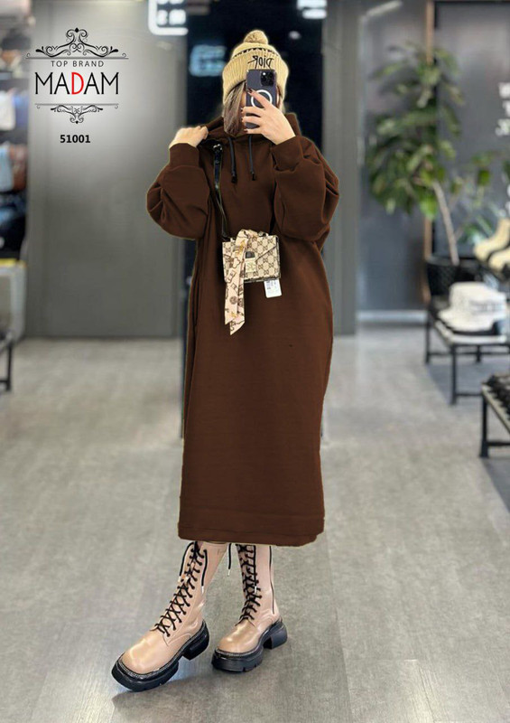 خرید و مشاهده قیمت هودی لانگ کلاهدار کد 42871