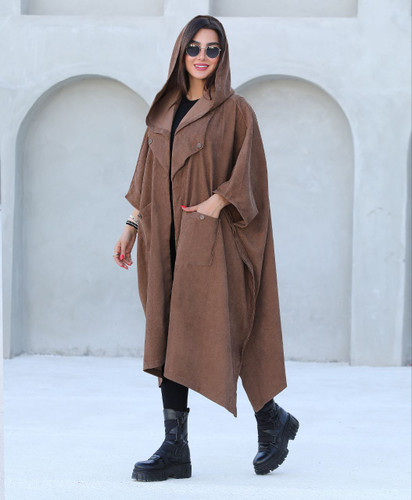 خرید اینترنتی و آنلاین مانتو پاییزه طرح الیزا کد 77525