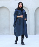 خرید آنلاین مانتو پاییزه طرح الیزا کد 77525