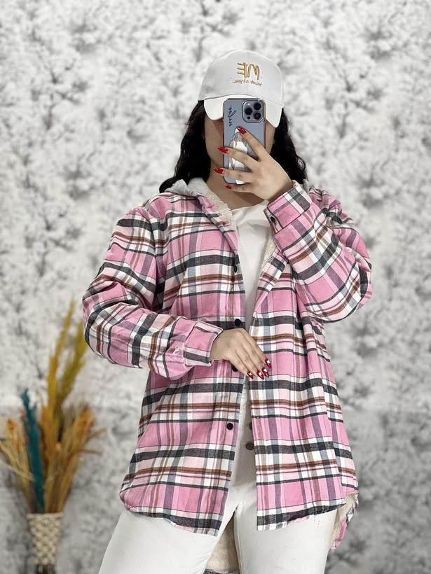 سفارش اینترنتی کاپشن چهارخونه زنانه کد 1631