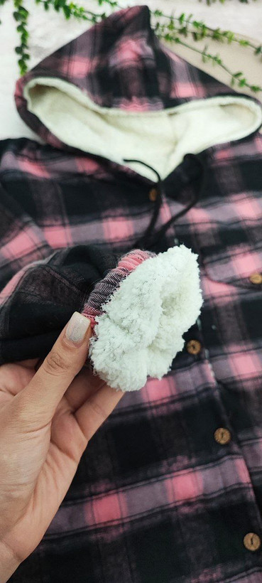 قیمت خرید اینترنتی کاپشن چهارخونه زنانه کد 1631