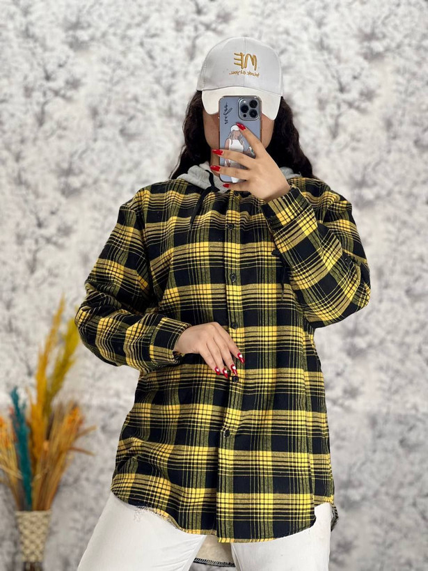 سفارش و خرید اینترنتی کاپشن چهارخونه زنانه کد 1631