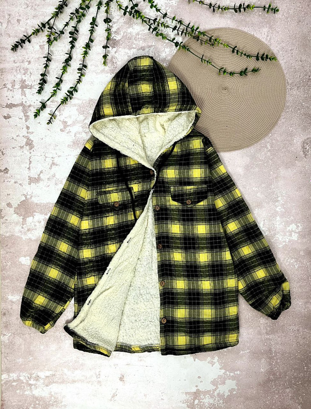 مشاهده قیمت کاپشن چهارخونه زنانه کد 1631