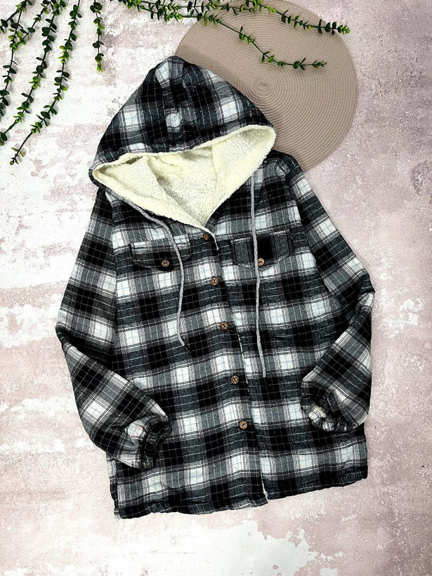 خرید اینترنتی و آنلاین کاپشن چهارخونه زنانه کد 1631