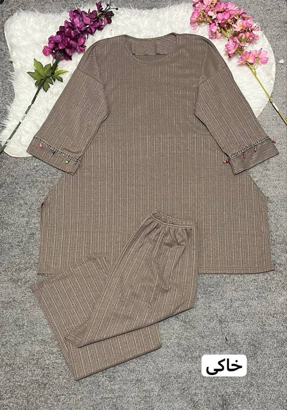 قیمت خرید اینترنتی تونیک شلوار آستین منگوله کد 1528