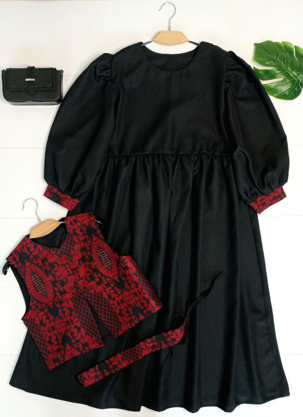 مشاهده قیمت و سفارش پیراهن و ژیله یلدانه ماهور کد 79723