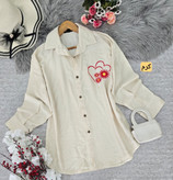 قیمت و خرید آنلاین شومیز مانتویی قلبی کد 73724