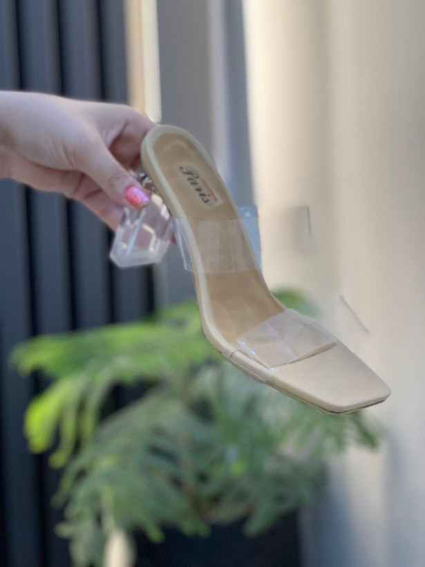 خرید اینترنتی و آنلاین کفش طلقی پاشنه کتابی کد ۲۴۰۵