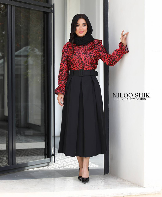 خرید و مشاهده قیمت بلوز دامن مدل لونا کد 80754