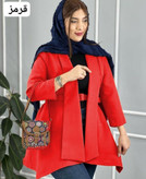 سفارش و مشاهده قیمت مانتو کتی پایین هلال شهلا کد 68040