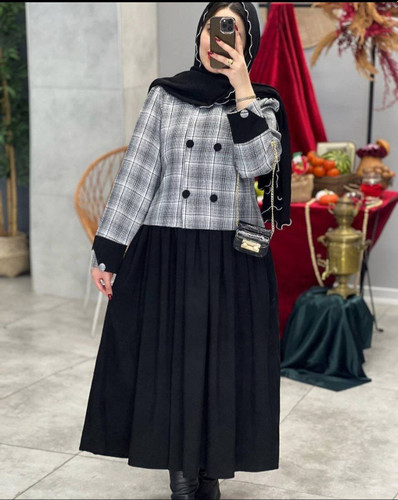 خرید اینترنتی و آنلاین کت و سارافون نارون کد 80183