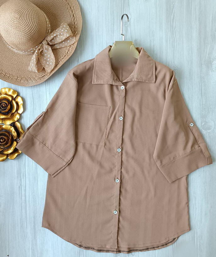 مشاهده قیمت و خرید آنلاین شومیز آستین سه ربع مدل فرنوش کد 75718