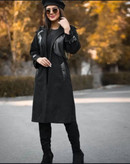 خرید اینترنتی و آنلاین پالتو سوییت چرم لاله کد 80930