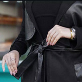 سفارش و خرید اینترنتی پالتو سوییت چرم لاله کد 80930