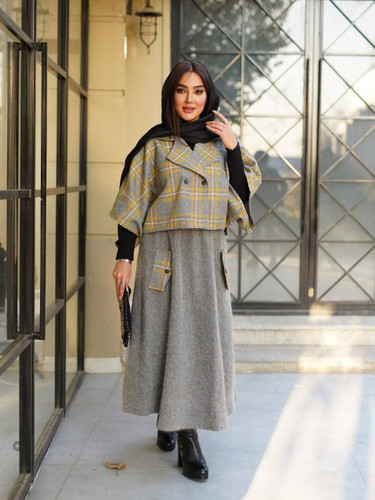 خرید اینترنتی و آنلاین ست کت و دامن شایلی کد 81683