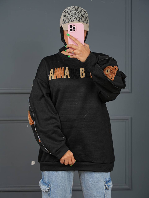 خرید اینترنتی و آنلاین هودی آستین زیپ کد 5981