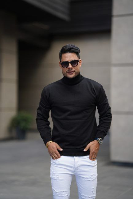 خرید و مشاهده قیمت بافت یقه اسکی مردانه کد 80952