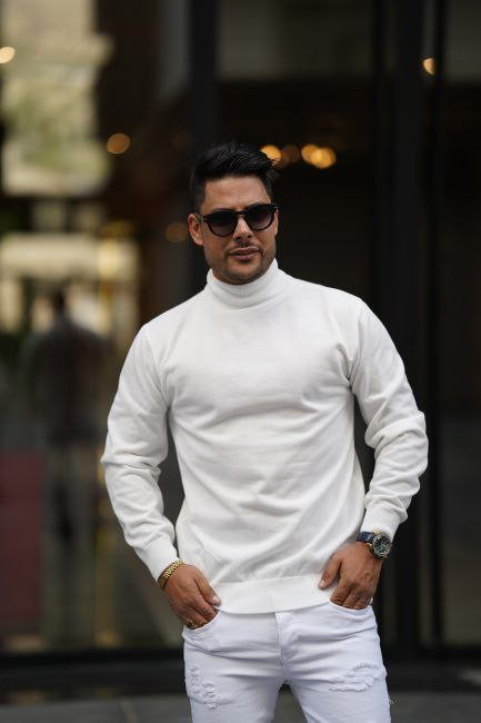 سفارش و خرید اینترنتی بافت یقه اسکی مردانه کد 80952