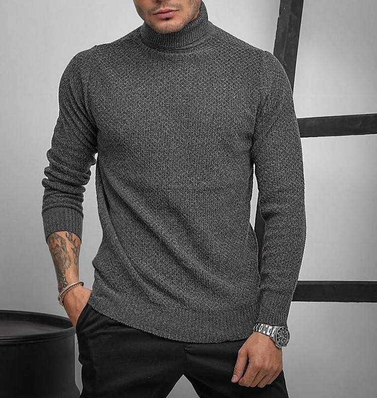 سفارش و مشاهده قیمت بافت یقه اسکی مردانه کد 80952