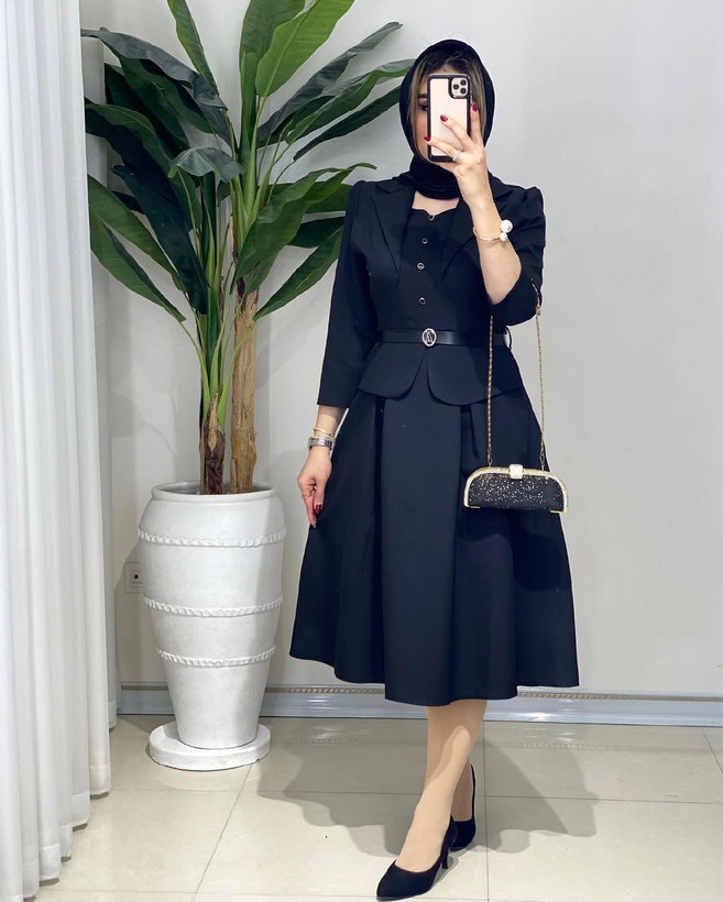 سفارش و مشاهده قیمت پیراهن کت دامنی لیدا کد 81938