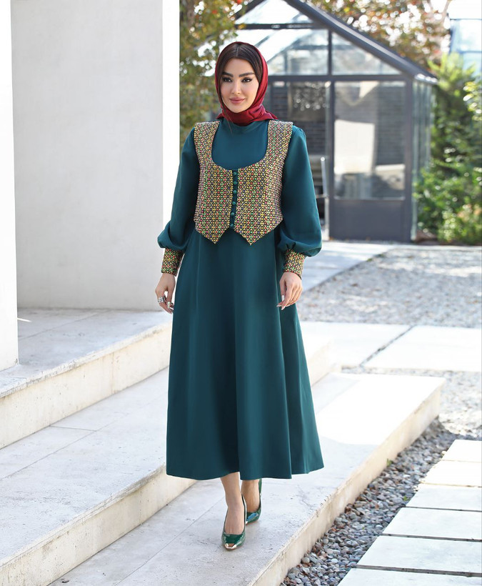 سفارش اینترنتی پیراهن و جلیقه طرح دلربا کد 81985