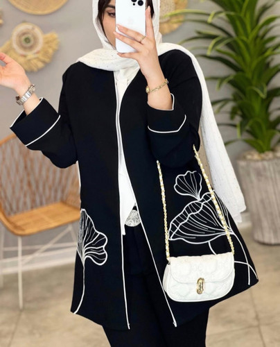 خرید اینترنتی و آنلاین مانتو کتی گل لاله کد 81998