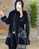 سفارش و خرید اینترنتی مانتو کتی گل لاله کد 81998