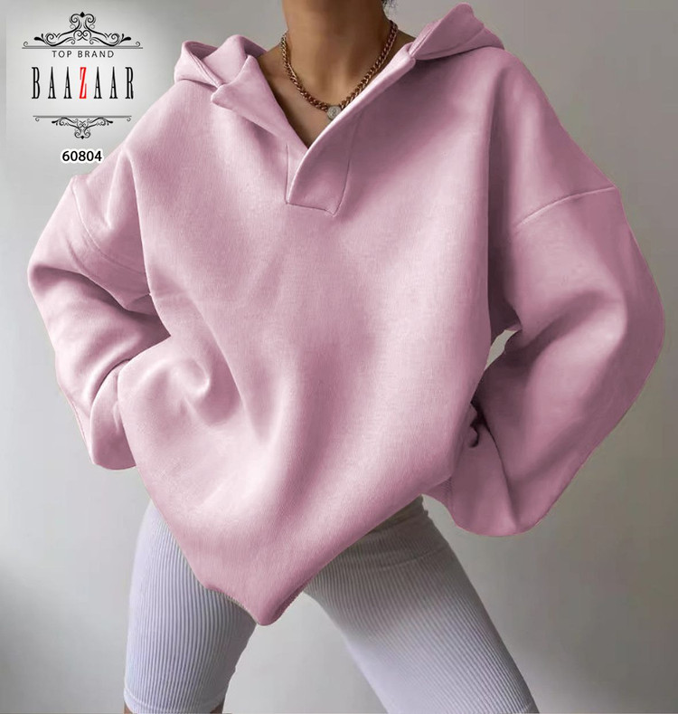 خرید اینترنتی و آنلاین هودی یقه بلیطی BAAZAAR کد 60804