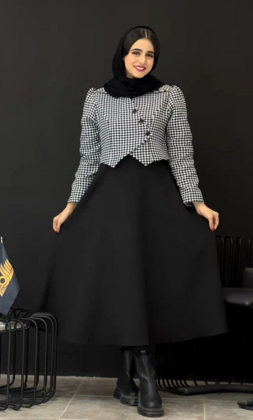 خرید و مشاهده قیمت ست کت و سارافون دامون کد 82000