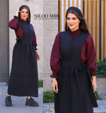 سفارش و خرید اینترنتی پیراهن دوتیکه مدل اطلس کد 82013