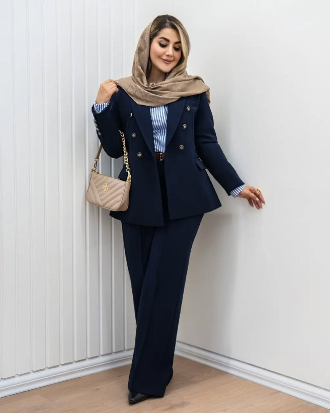 خرید اینترنتی و آنلاین کت و شلوار خانومی کد ۲۷۰۶