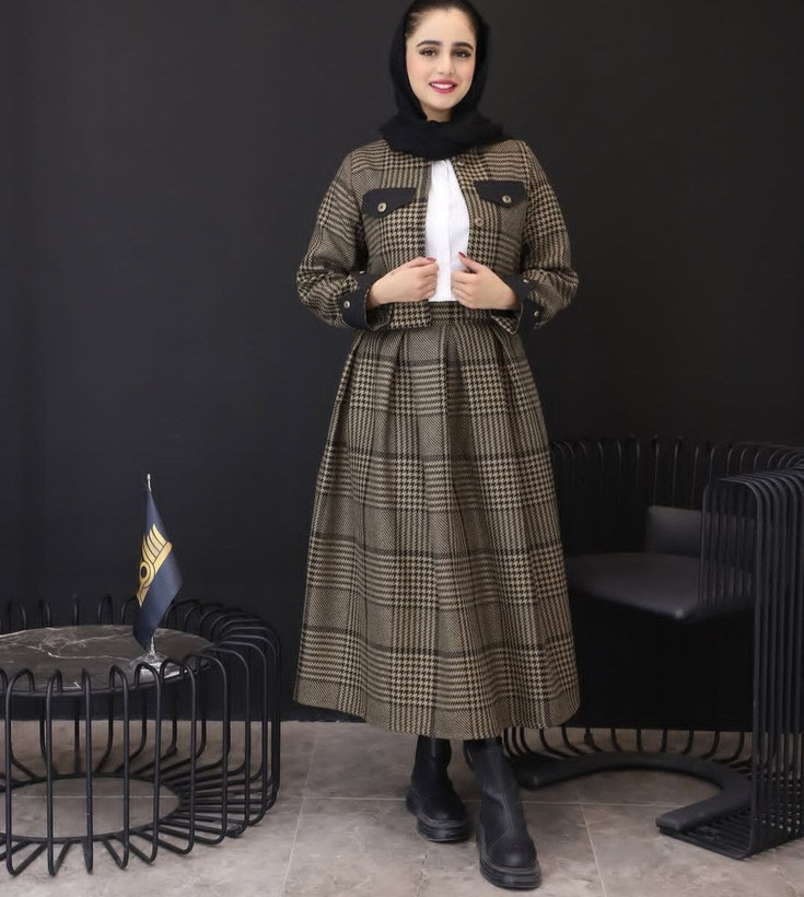 سفارش و خرید اینترنتی کت و دامن نیلوفر کد 99405